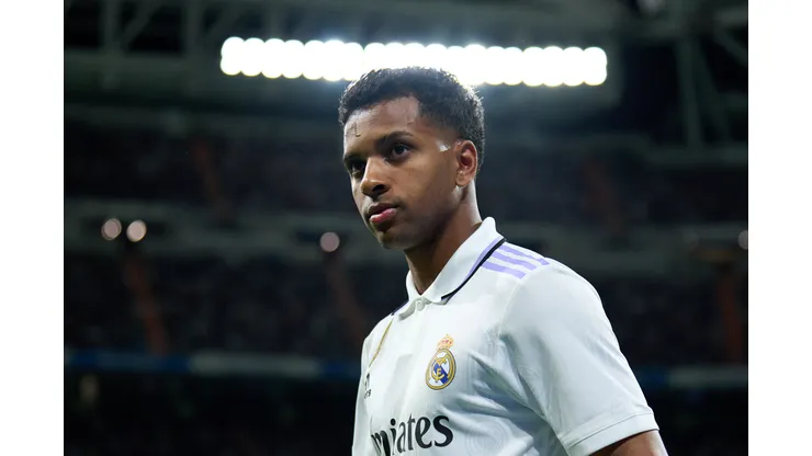 Angel Martinez/Getty Images- Rodrygo, atacante do Real Madrid