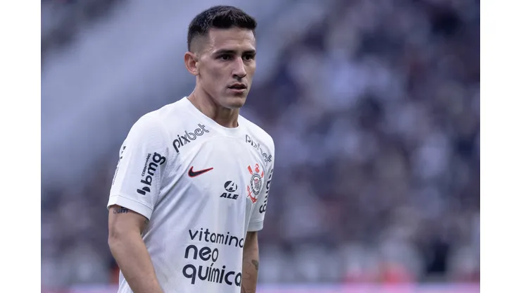 SP - SAO PAULO - 15/07/2023 - COPA DO BRASIL 2023, CORINTHIANS X AMERICA-MG - Matias Rojas jogador do Corinthians durante partida contra o America-MG no estadio Arena Corinthians pelo campeonato Copa do Brasil 2023. Foto: Ettore Chiereguini/AGIF