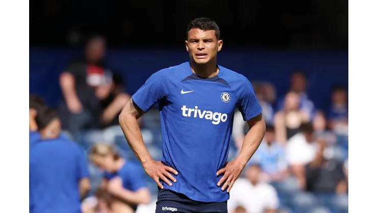 Warren Little/Getty Images- Thiago Silva, zagueiro do Chelsea