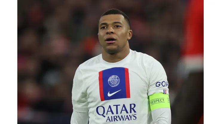 Alex Grimm/Getty Images- Mbappé, atacante do PSG