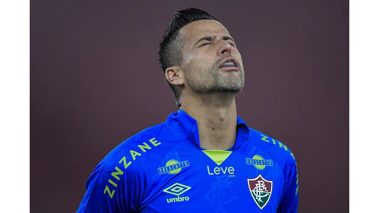 RJ - RIO DE JANEIRO - 01/06/2023 - COPA DO BRASIL 2023, FLAMENGO X FLUMINENSE - Fabio goleiro do Fluminense durante partida contra o Flamengo no estadio Maracana pelo campeonato Copa do Brasil 2023. Foto: Thiago Ribeiro/AGIF