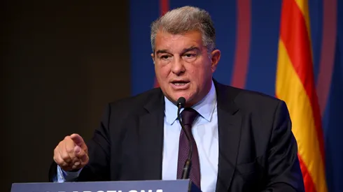 David Ramos/ Getty Images- Joan Laporta, presidente do Barcelona