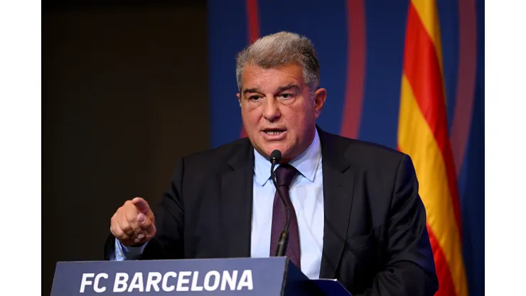David Ramos/ Getty Images- Joan Laporta, presidente do Barcelona