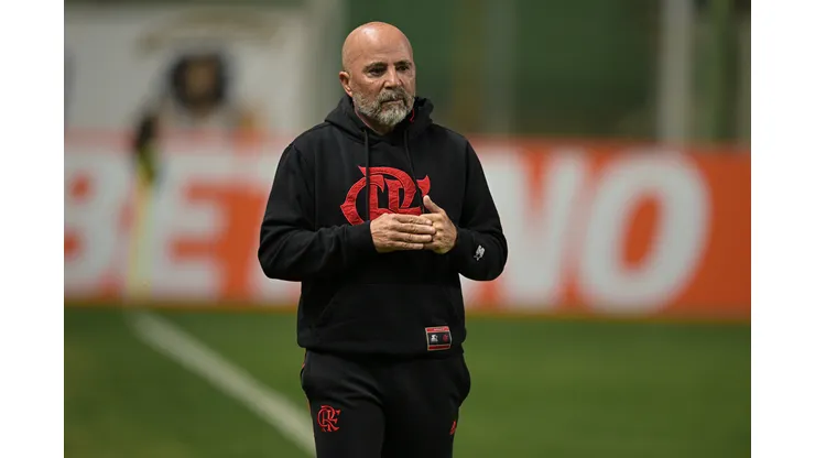 Pedro Vilela/Getty Images- Jorge Sampaoli, técnico do Flamengo