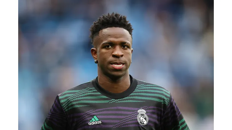 Clive Brunskill/Getty Images- Vini Jr., atacante do Real Madrid