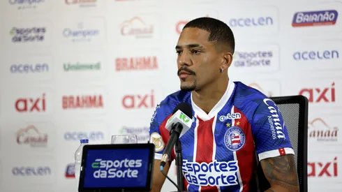 Foto: Felipe Oliveira/EC Bahia - Gilberto fala sobre momento do Bahia.