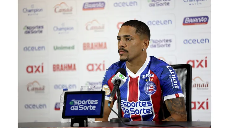 Foto: Felipe Oliveira/EC Bahia - Gilberto fala sobre momento do Bahia.