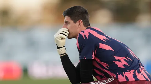 Gonzalo Arroyo Moreno/Getty Images- Courtois, goleiro do Real Madrid