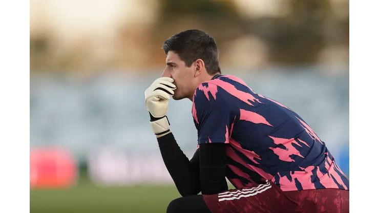 Gonzalo Arroyo Moreno/Getty Images- Courtois, goleiro do Real Madrid