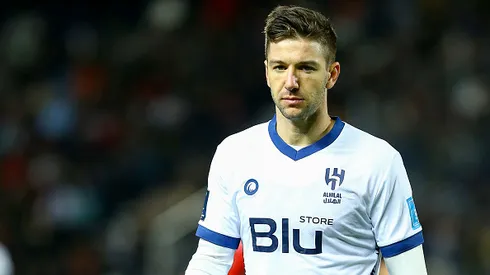 TANGER MED, MOROCCO - FEBRUARY 07: Luciano Vietto (Al Hilal) looks on during the FIFA Club World Cup Morocco 2022 Semi Final match between Flamengo and Al Hilal SFC at Stade Ibn-Batouta on February 7, 2023 in Tanger Med, Morocco. (Photo by Mohammad Karamali/DeFodi Images via Getty Images)