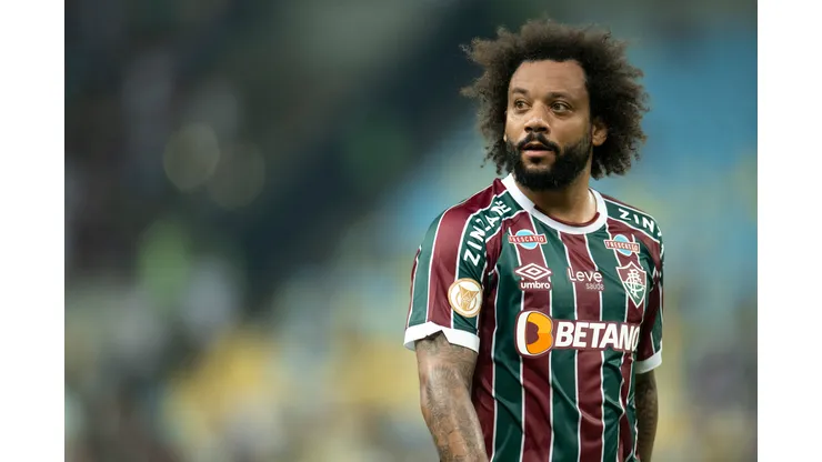 RJ - RIO DE JANEIRO - 05/08/2023 - BRASILEIRO A 2023, FLUMINENSE X PALMEIRAS - Marcelo jogador do Fluminense durante partida contra o Palmeiras no estadio Maracana pelo campeonato Brasileiro A 2023. Foto: Jorge Rodrigues/AGIF