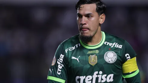 Foto: Ettore Chiereguini/AGIF - Gustavo Gómez analisa derrota do Palmeiras.Foto: Ettore Chiereguini/AGIF - Gustavo Gómez analisa derrota do Palmeiras.