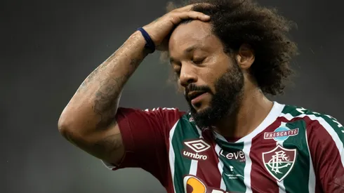 RJ – RIO DE JANEIRO – 09/04/2023 – CARIOCA 2023, FLUMINENSE X FLAMENGO – Marcelo jogador do Fluminense durante partida contra o Flamengo no estadio Maracana pelo campeonato Carioca 2023. Foto: Jorge Rodrigues/AGIF
