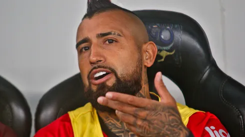 PR – CURITIBA – 16/07/2023 – BRASILEIRO A 2023, ATHLETICO-PR X BAHIA – Arturo Vidal jogador do Athletico-PR durante partida contra o Bahia no estadio Arena da Baixada pelo campeonato Brasileiro A 2023. Foto: Gabriel Machado/AGIF