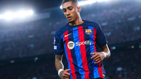 Eric Alonso/Getty Images- Raphinha, atacante do Barcelona