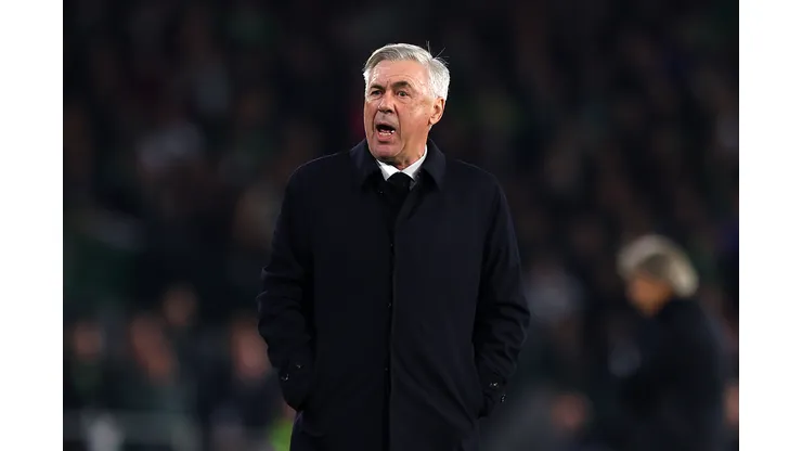 Fran Santiago/Getty Images- Carlo Ancelotti, técnico do Real Madrid