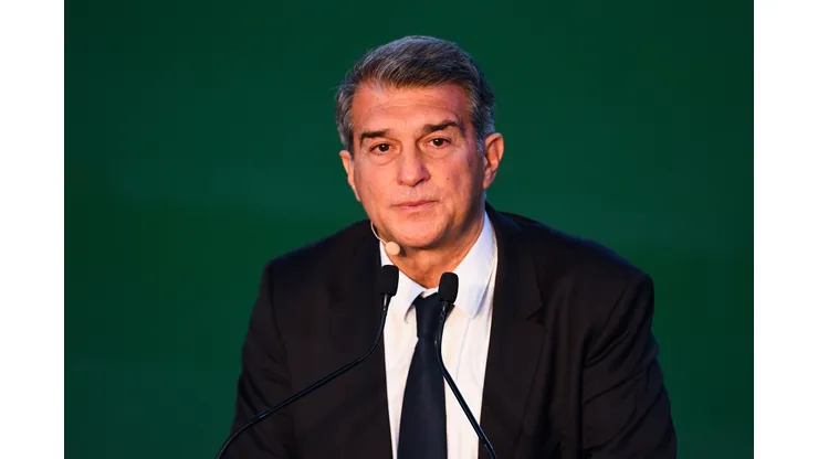 David Ramos/Getty Images- Joan Laporta, presidente do Barcelona