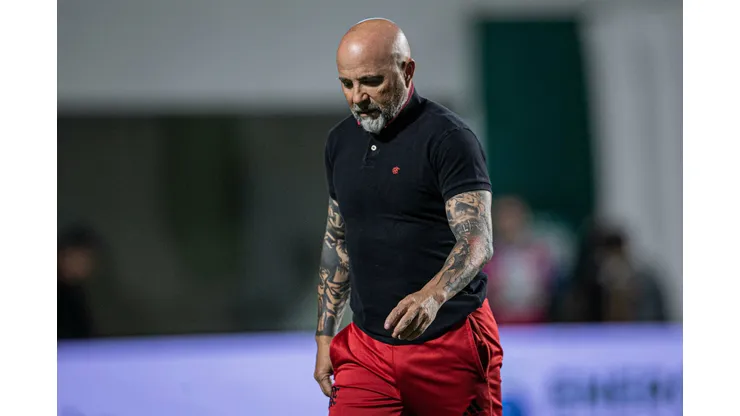 Isabela Azine/AGIF- Jorge Sampaoli, técnico do Flamengo