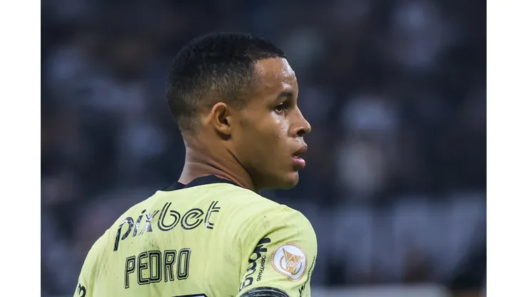 SP - SAO PAULO - 22/09/2023 - BRASILEIRO A 2023, CORINTHIANS X BOTAFOGO - Pedro jogador do Corinthians durante partida contra o Botafogo no estadio Arena Corinthians pelo campeonato Brasileiro A 2023. Foto: Marcello Zambrana/AGIF