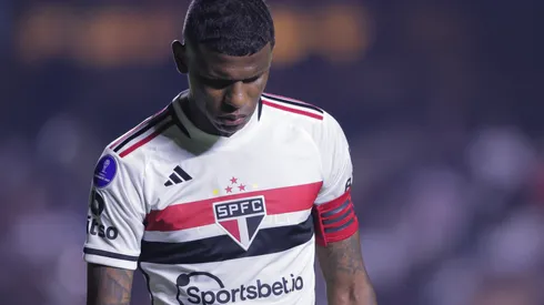 SP – SAO PAULO – 27/06/2023 – COPA SUL-AMERICANA 2023, SAO PAULO X TIGRE – Arboleda jogador do Sao Paulo durante partida contra o Tigre no estadio Morumbi pelo campeonato Copa Sul-Americana 2023. Foto: Ettore Chiereguini/AGIF