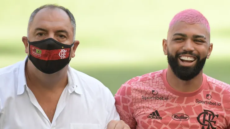 Foto: Fernando Soutello/AGIF - Marcos Braz e Gabigol