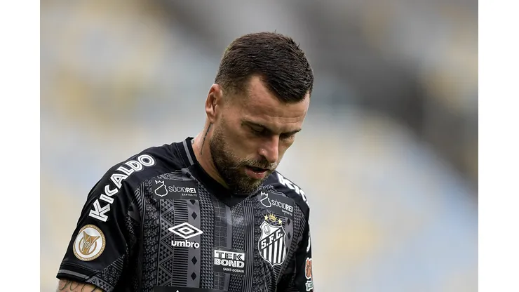 RJ - RIO DE JANEIRO - 29/07/2023 - BRASILEIRO A 2023, FLUMINENSE X SANTOS - Lucas Lima jogador do Santos durante partida contra o Fluminense no estadio Maracana pelo campeonato Brasileiro A 2023. Foto: Thiago Ribeiro/AGIF