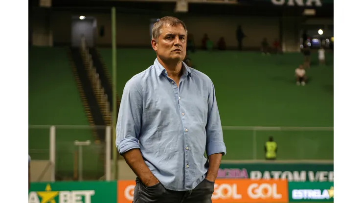 Gilson Lobo/AGIF- Diego Aguirre, técnico do Santos