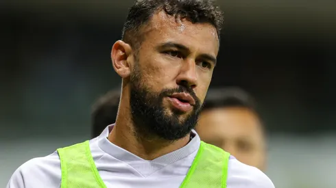 Luciano Castán durante aquecimento antes da partida contra o Fluminense. Foto: Gilson Junio/AGIF