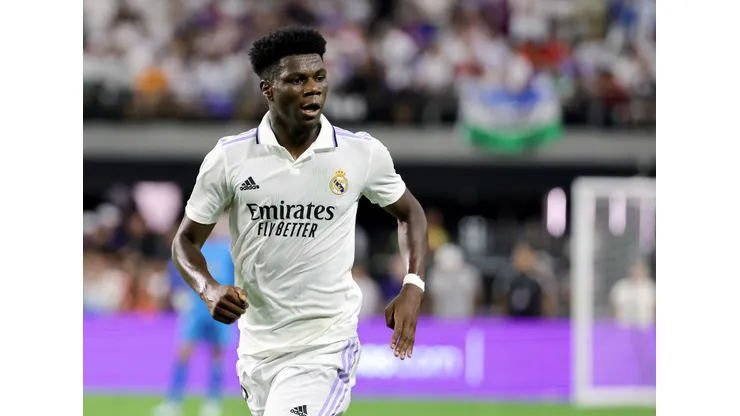 Ethan Miller/Getty Images- Tchouaméni, volante do Real Madrid