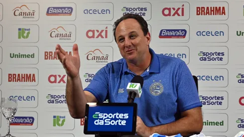 BA – SALVADOR – 11/09/2023 – APRESENTACAO ROGERIO CENI – Rogerio Ceni, tecnico do Bahia, durante entrevista coletiva de imprensa na Arena Fonte Nova. Foto: Walmir Cirne/AGIF