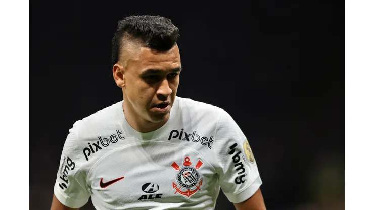 SP - SAO PAULO - 19/04/2023 - LIBERTADORES 2023, CORINTHIANS X ARGENTINOS JUNIORS - Cantillo jogador do Corinthians durante partida contra o Argentinos Juniors no estadio Arena Corinthians pelo campeonato Libertadores 2023. Foto: Marcello Zambrana/AGIF
