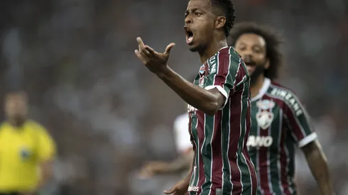 RJ - RIO DE JANEIRO - 27/09/2023 - LIBERTADORES 2023, FLUMINENSE X INTERNACIONAL - Keno jogador do Fluminense reclama com a arbitragem durante partida contra o Internacional no estadio Maracana pelo campeonato Libertadores 2023. Foto: Jorge Rodrigues/AGIF