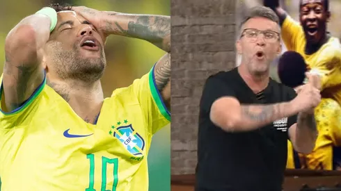 Foto Esq.: Gil Gomes/AGIF e Foto Dir.: Reprodução Band/YouTube – Neymar x Neto