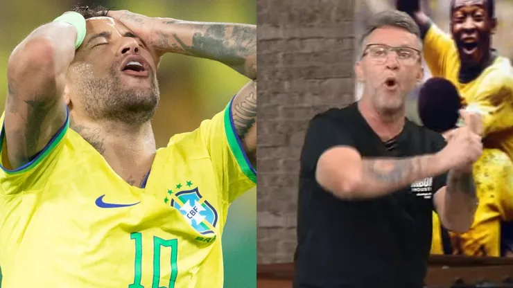 Foto Esq.: Gil Gomes/AGIF e Foto Dir.: Reprodução Band/YouTube - Neymar x Neto