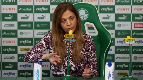 Foto: Cesar Greco/Palmeiras/by Canon – Leila comenta situação de Abel no Palmeiras
