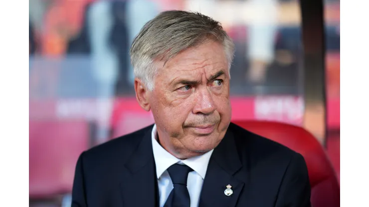 Alex Caparros/Getty Images- Carlo Ancelotti, técnico do Real Madrid