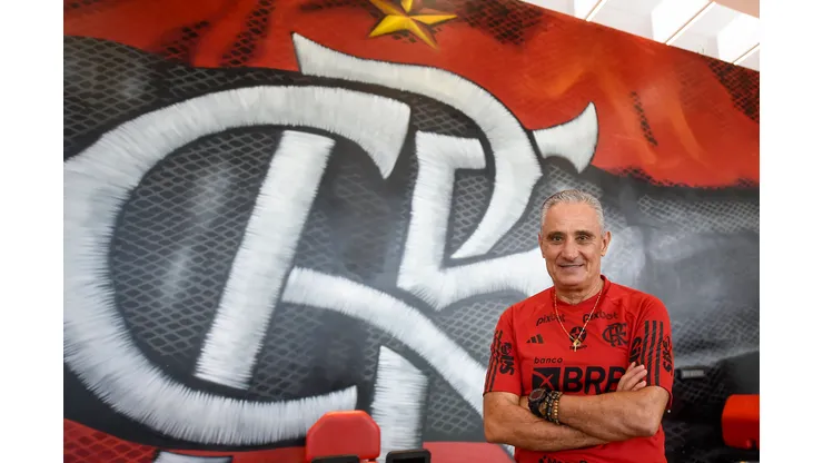 Marcelo Cortes/CRF- Tite, técnico do Flamengo