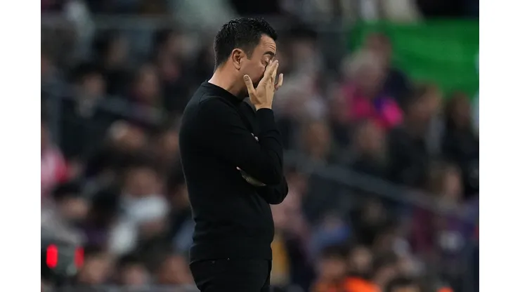 Alex Caparros/Getty Images- Xavi Hernández, técnico do Barcelona