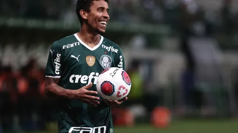 SP – Sao Paulo – 01/02/2022 – PAULISTA 2022, PALMEIRAS X AGUA SANTA – Marcos Rocha jogador do Palmeiras durante partida contra o Agua Santa no estadio Arena Allianz Parque pelo campeonato Paulista 2022. Foto: Ettore Chiereguini/AGIF