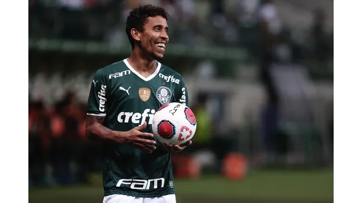 SP - Sao Paulo - 01/02/2022 - PAULISTA 2022, PALMEIRAS X AGUA SANTA - Marcos Rocha jogador do Palmeiras durante partida contra o Agua Santa no estadio Arena Allianz Parque pelo campeonato Paulista 2022. Foto: Ettore Chiereguini/AGIF