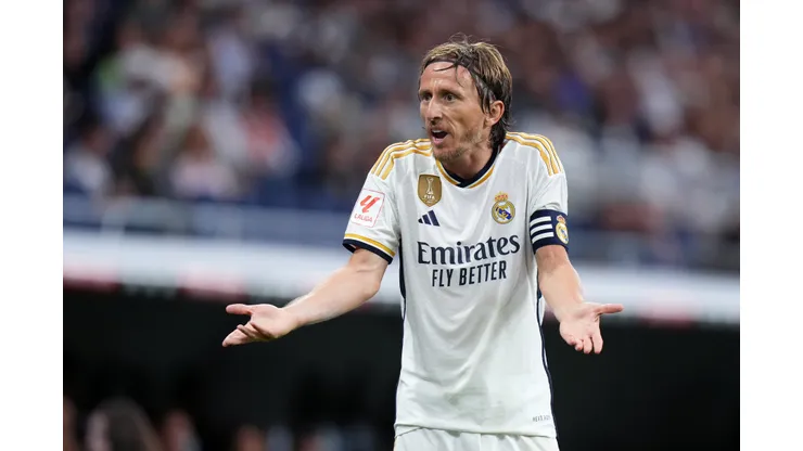 Angel Martinez/Getty Images- Luka Modric, meia do Real Madrid