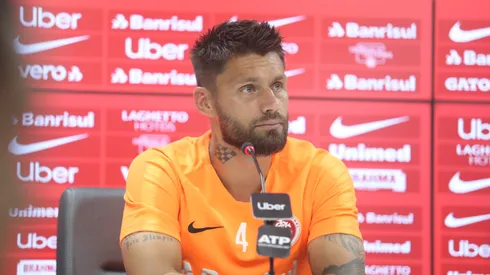 Foto Ricardo Duarte/Internacional – Rafael Sóbis fala sobre eliminação do Inter na Libertadores.