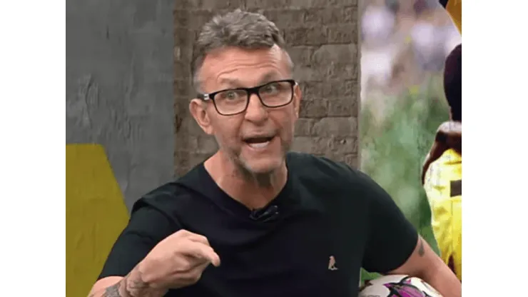 Neto durante apresentação do programa 'Os Donos da Bola"