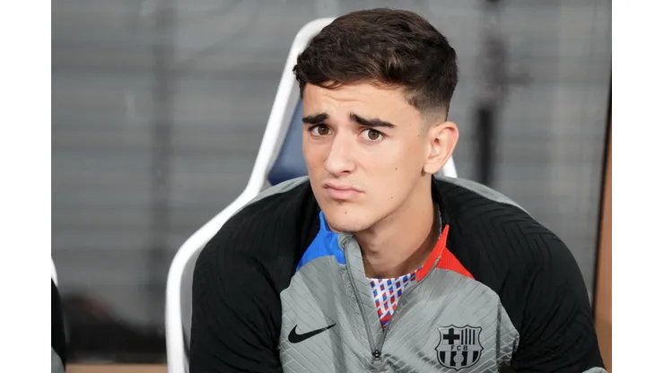 Gavi, meia do Barcelona. Foto:Koji Watanabe/Getty Images