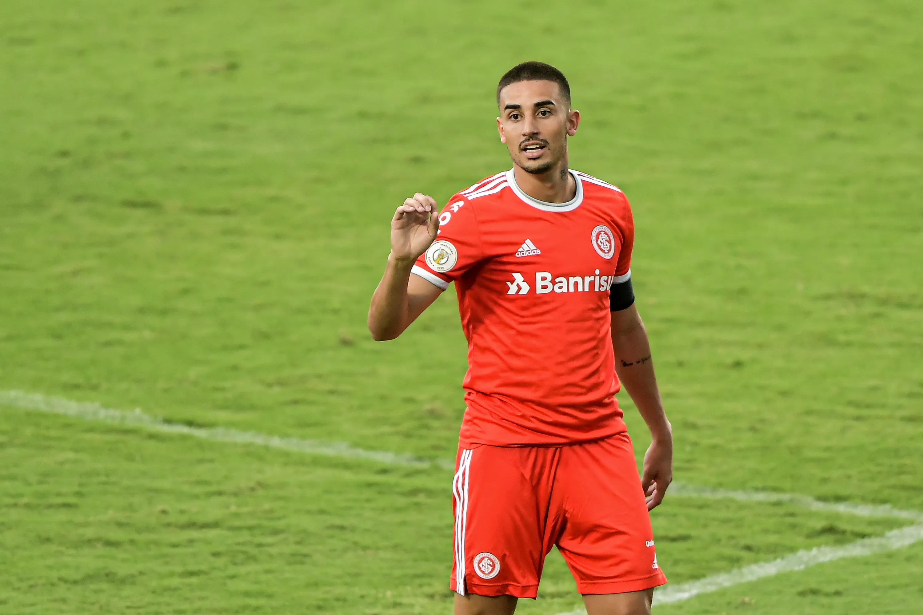 Thiago durante partida contra o Vasco no estadio Sao Januario pelo campeonato Brasileiro A 2020. Foto: Thiago Ribeiro/AGIF