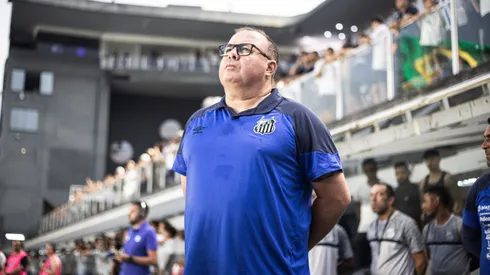 SP – SANTOS – 12/11/2023 – BRASILEIRO A 2023, SANTOS X SAO PAULO – Marcelo Fernandes tecnico do Santos durante partida contra o Sao Paulo no estadio Vila Belmiro pelo campeonato Brasileiro A 2023. Foto: Abner Dourado/AGIF