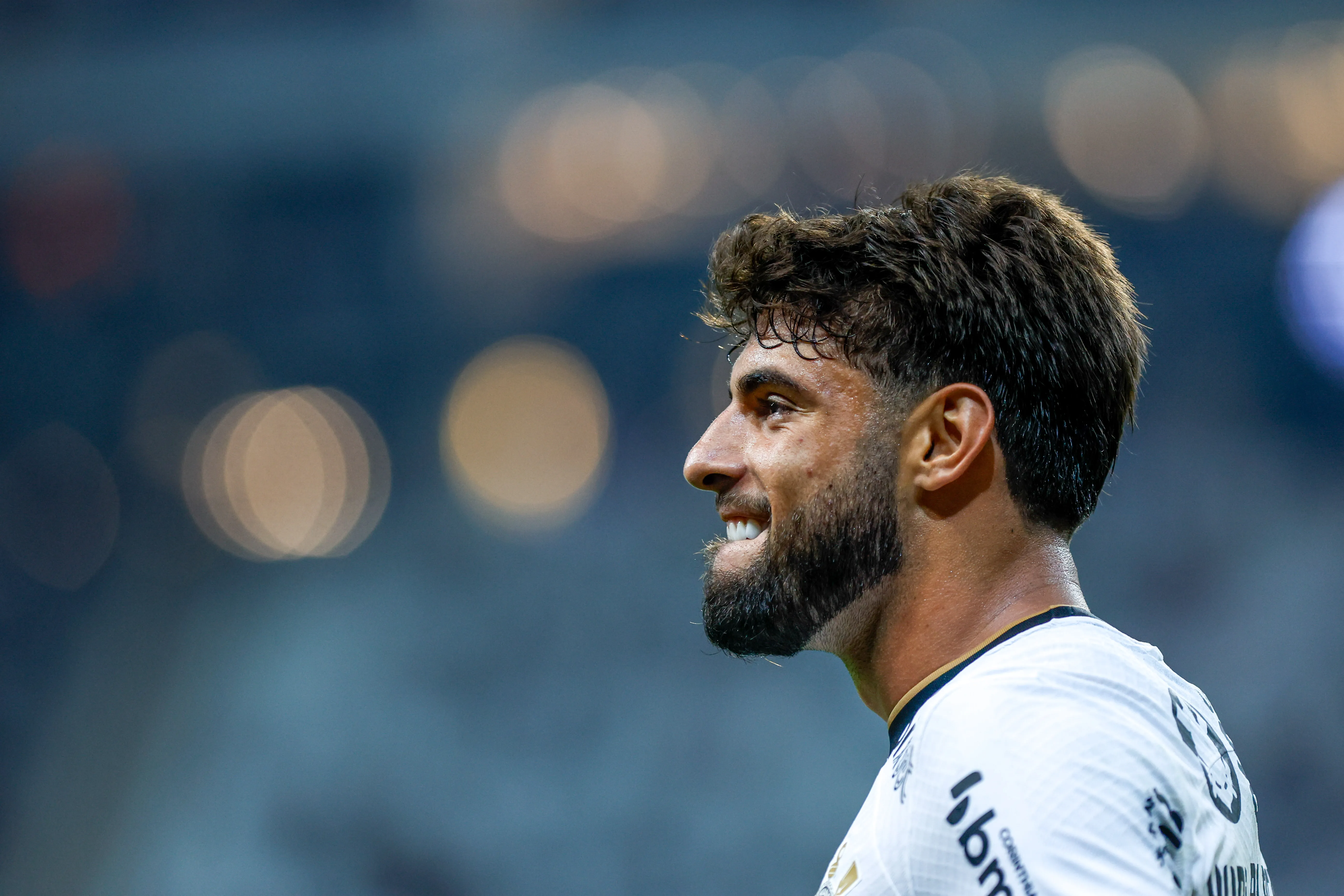 Yuri Alberto comemora seu gol durante partida contra o Agua Santa no estadio Arena Corinthians pelo campeonato Paulista 2023. Foto: Marcello Zambrana/AGIF