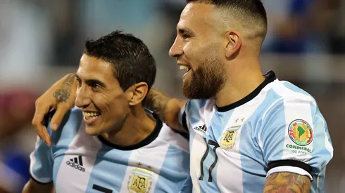 Otamendi comemora primeiro gol da Argentina diante do Panama durante partida no Estadio Soldier Field pela Copa America 2016. Foto: Cristiano Andujar/AGIF
