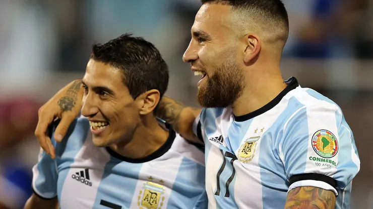 Otamendi comemora primeiro gol da Argentina diante do Panama durante partida no Estadio Soldier Field pela Copa America 2016. Foto: Cristiano Andujar/AGIF