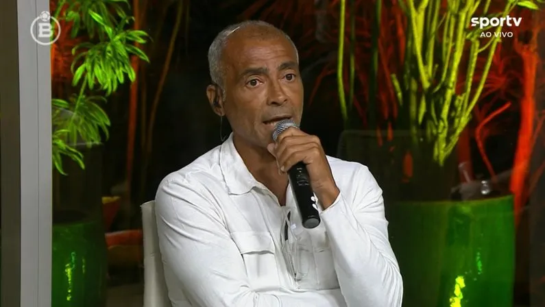 Romário, ex-jogador de futebol. Foto: Reprodução/SporTV